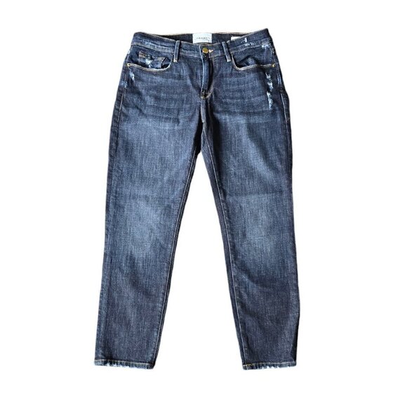 Frame Le Garcon Crop blue Casual Women's Denim Jeans in Size 25, - Picture 1 of 9